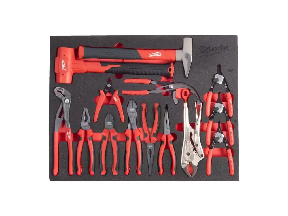 kleště 14 ks a sada kladiv pěnová vložka 4932500766 MILWAUKEE Must-Have