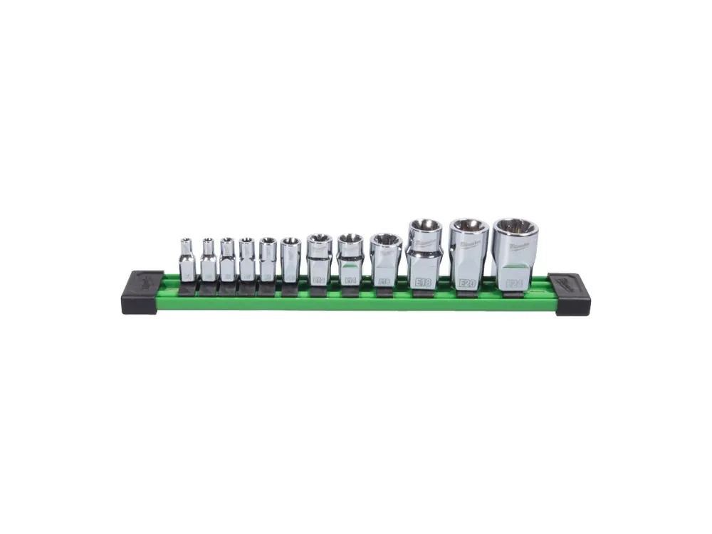 Must-Have klíč Sada metrických nástrčných ů E-TX ¼″,⅜″,½ 12 ks 4932498799 MILWAUKEE