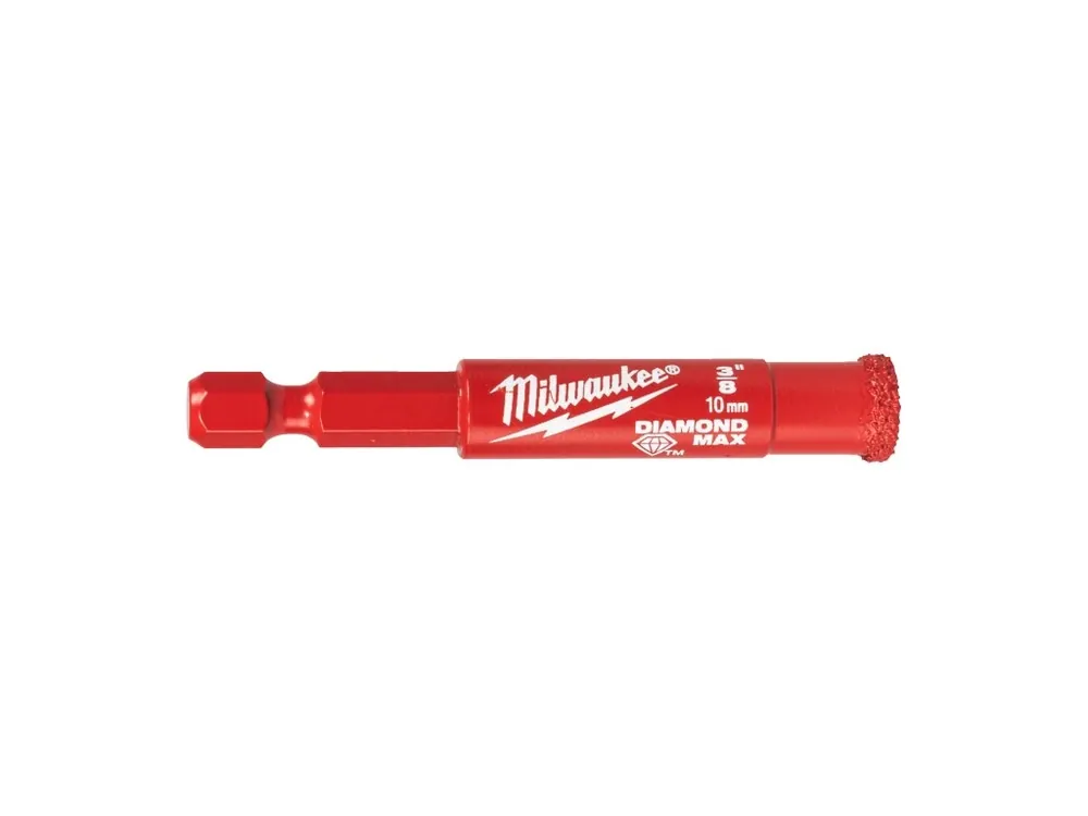 Levný diamantový vrták pro mokré vrtání Ø 6, 8, 10 mm 3 ks uchycení ¼″ HEX 4932498368 MILWAUKEE