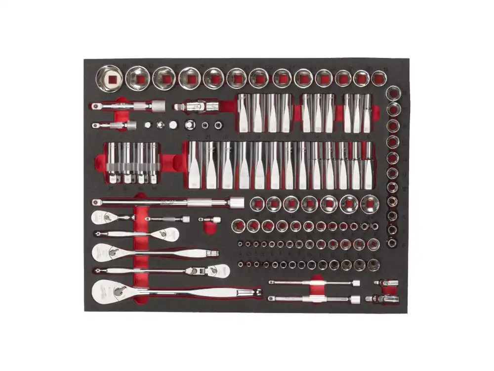 Nejlepší Volba ráčna 1/4", 3/8", 1/2" a sada nástrčných hlavic s pěnovou vložkou 4932498740 MILWAUKEE