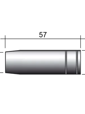 Poslední Šance MIG-Düse 250A /MC23/145.0076/ 57mm/15mm/konisch