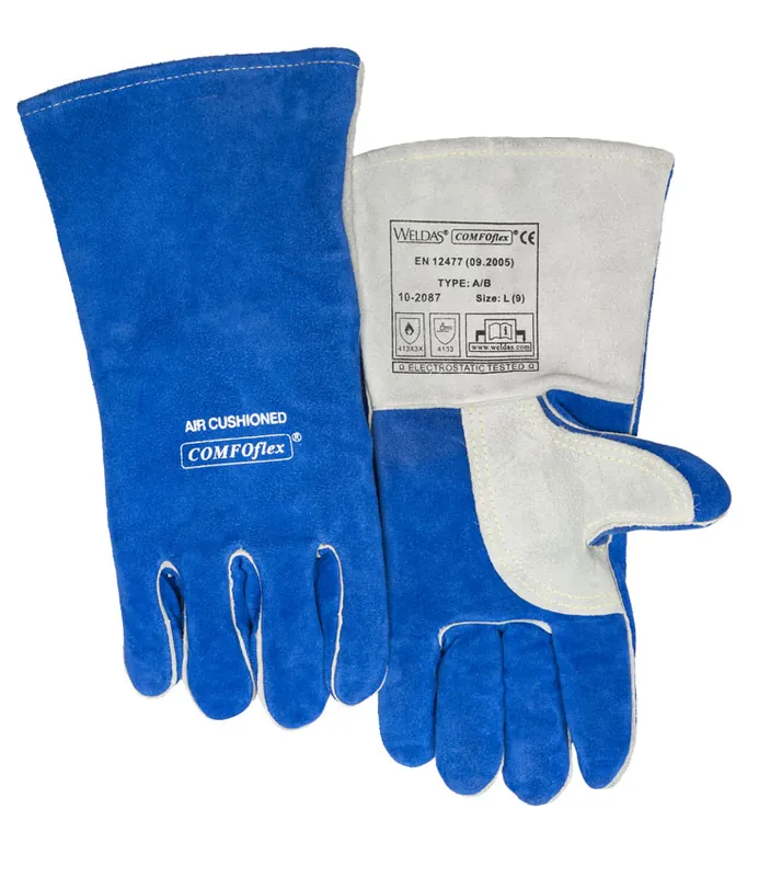 Schweißerhandschuhe Weldas COMFOflex /10-2087XL/ blau Vrácení Zdarma