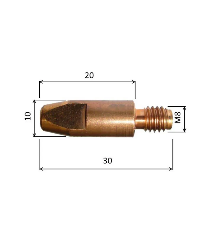Hit Sezóny Spitze 1,2 M8x30mm E-Cu /MD05-12/140.0442-ZVAR/