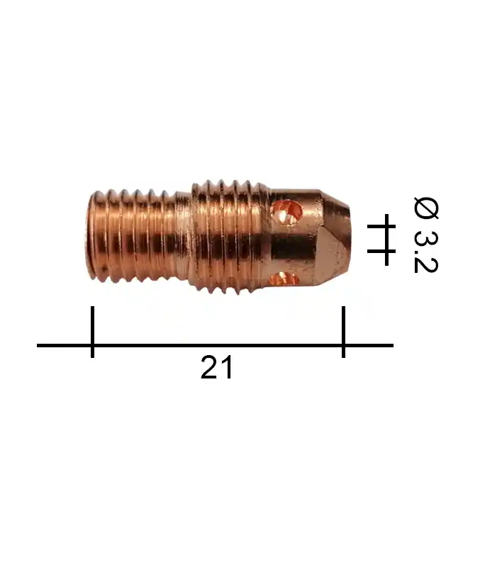 Spannzangenhalter 3,2 21 mm /TE0003-32/13N29/525.2453.2/701.0278-ZVAR/ TIG/9/20 Sezónní Sleva