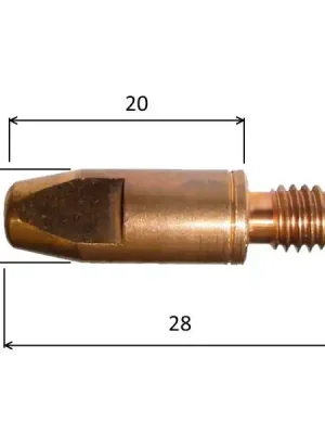 Spitze 0,8 M6x28mm CuCrZr MD09-78/140.0054-ZVAR/ Nejlepší Volba