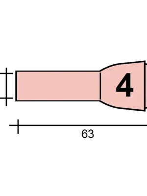 Přímo Od Výrobce WIG-Düse Gr. 4 6,5 /TC0101/796F75/701.0293-ZVAR/ TIG9/20