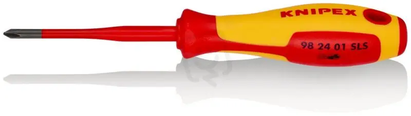 Zlevněný Šroubovák (Slim) PlusMinus Phillips 187 mm KNIPEX 98 24 01 SLS
