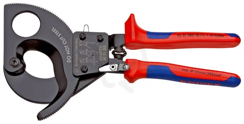 Super Cena Kleště na kabely (princip rohatky se západkou) 280 mm KNIPEX 95 31 280