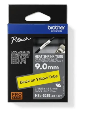 Bužírka BROTHER HSE-621E, bužírka žlutá/černá (9 mm) Víkendová Akce
