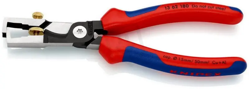 Finální Výprodej KNIPEX StriX Odizolovací kleště s kabelovými nůžkami 180 mm 13 62 180