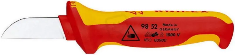 KNIPEX 9852 odplášťovací nůž do 1000V, rovná čepel s krytkou AM-R Aktuální