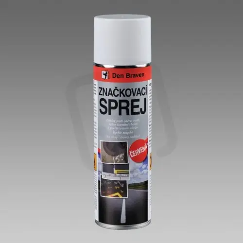 Sezónní Sleva Značkovací sprej 500ml Červená DEN BRAVEN TP00002