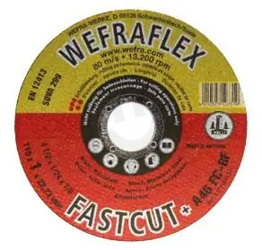Autentický N.G. ELEKTRO 122-120 Kotouč řezný 125x1x22,23, ocel, nerez