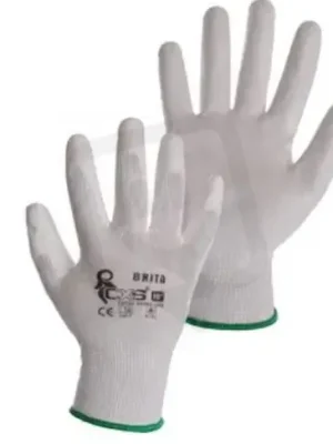 Rukavice BRITA máčené v PU vel. 7 Výhodná Nabídka