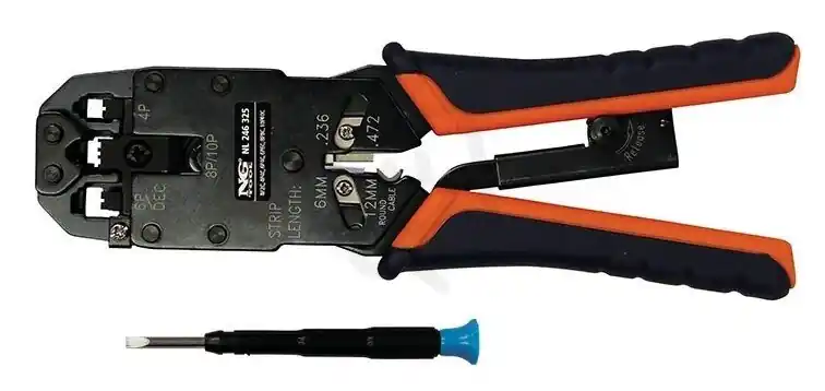 Kleště lisovací DAT konektory RJ45, RJ12, RJ11, RJ10 N.G. ELEKTRO NL 246 325 Akční Cena