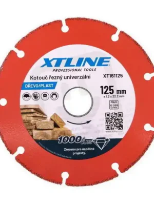 Levný Kotouč univerzální na dřevo,past 125mm XTLINE XT161125
