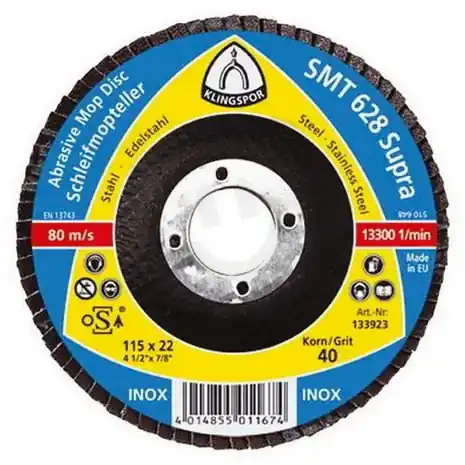 Kotouč lamelový SMT624 125mm,zr. 80 NEREZ/OCEL KLINGSPOR KL322775 Finální Výprodej