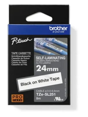 Páska BROTHER TZE-SL251, bílá/černá (24mm, samolaminovací), délka 8m Kup Teď