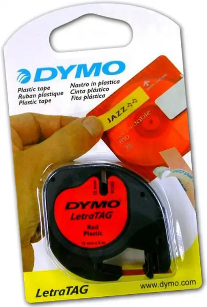 S0721580 59424 DYMO páska LETRA TAG samolepicí plastová šíře 12mm,návin 4m Přímo Od Výrobce
