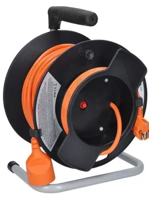 1z prodlužovací přívod - na bubnu, 25m, oranžový kabel, 3x 1,5mm2 SOLIGHT PB11O Akční Cena