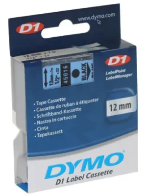 45016 DYMO páska D1 plastová 12mm černý tisk/modrý podklad návin 7m S0720560 Akční Cena