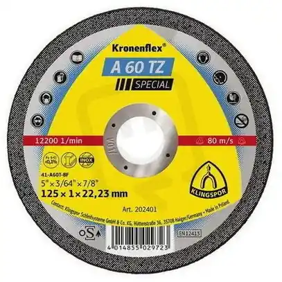 Levný Kotouč řezný A60TZ 115x1,0 NEREZ/OCEL KLINGSPOR KLI202400