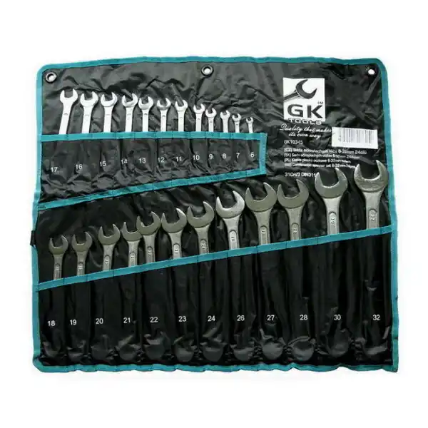 Vysoce Kvalitní Sada klíčů očkoplochých 6-32 mm 24 dílů, chrom-obal GK TOOLS GK10345