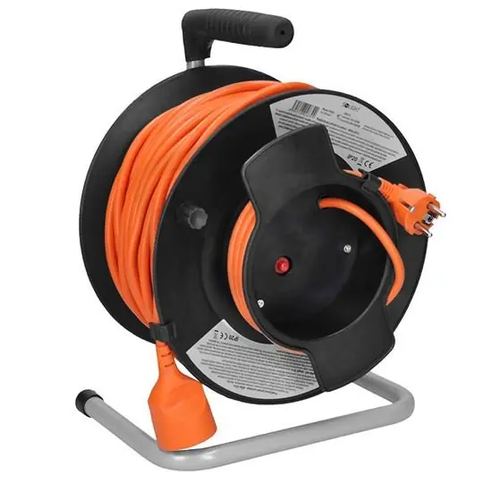1z prodlužovací přívod - na bubnu, 50m, oranžový kabel, 3x 1,5mm2 SOLIGHT PB12O Rychlé Dodání