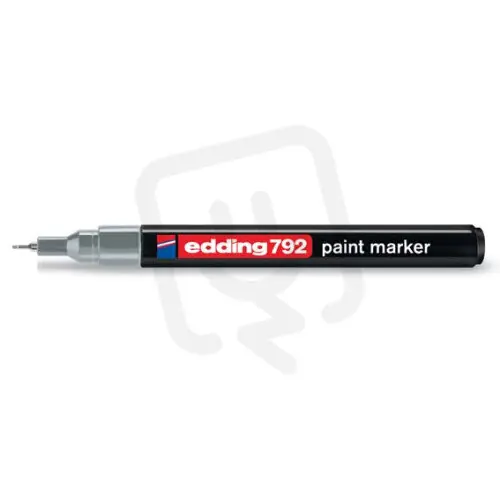 Permanentní pero, lakový popisovač s kulatým hrotem 0,8mm EDDING 792 STŘÍBRNÁ Objednat Nyní