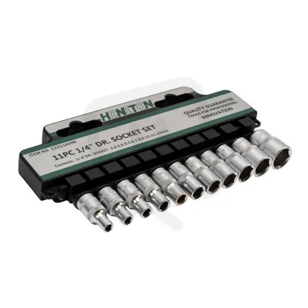 Sada hlavic 1/4‘‘ 11dílů HONITON H1111 Nízká Cena