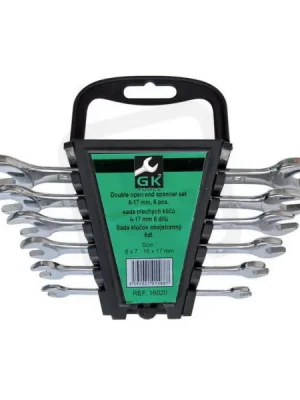 Cenově Výhodný Sada plochých klíčů 6-17 mm 6 dílů chrom GK TOOLS P16020