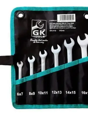 Nízká Cena Sada plochých klíčů 6-17 mm 6 dílů matný, chrom-obal GK TOOLS P16040/P