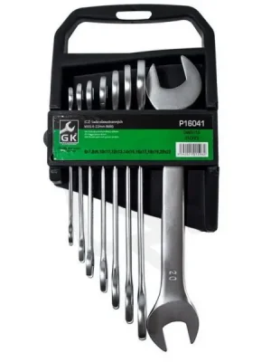 Jen Po Omezenou Doba Sada plochých klíčů 6-22 mm 8 dílů matný chrom GK TOOLS P16041