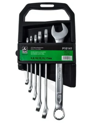 Přímo Od Výrobce Sada očkoplochých klíčů 6-17 mm 6 dílů matný chrom GK TOOLS P16141