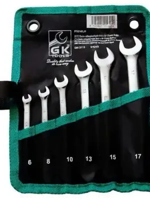 Hit Sezóny Sada očkoplochých klíčů 6-17 mm 6 dílů matný chrom-obal GK TOOLS P16141/P