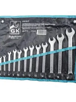 Sada očkoplochých klíčů 6-22 mm 12 dílů matný chrom-obal GK TOOLS P16143/P Nejlepší Volba