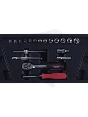 Sada hlavic šestihranných 1/4‘‘ 19 dílů STAVTOOL PWT105 Výprodej