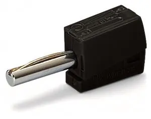 Banánkový konektor pro průměr zásuvky 4mm černá 1pól. WAGO 215-311 Speciální Cena