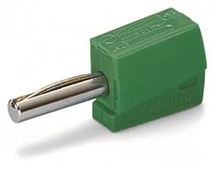 Super Cena Banánkový konektor pro průměr zásuvky 4mm zelená 1pól. WAGO 215-411