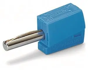 Must-Have Banánkový konektor pro průměr zásuvky 4mm modrá 1pól. WAGO 215-711