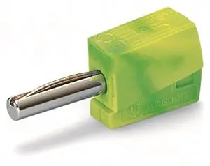 Banánkový konektor pro průměr zásuvky 4mm zeleno-žlutá 1pól. WAGO 215-911 Výhodná Nabídka