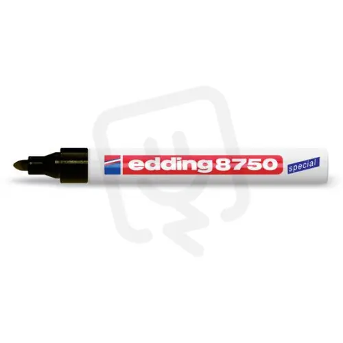 Permanentní pero, lakový popisovač s kulatým hrotem 2-4mm EDDING 8750 černá Horká Nabídka