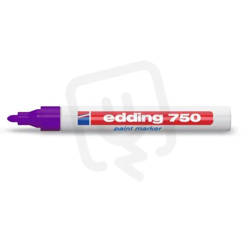 Permanentní pero, lakový popisovač s kulatým hrotem 2-4mm EDDING 750 fialová Jen Po Omezenou Doba