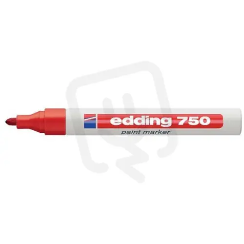 Permanentní pero, lakový popisovač s kulatým hrotem 2-4mm EDDING 750 rudá Kup Teď