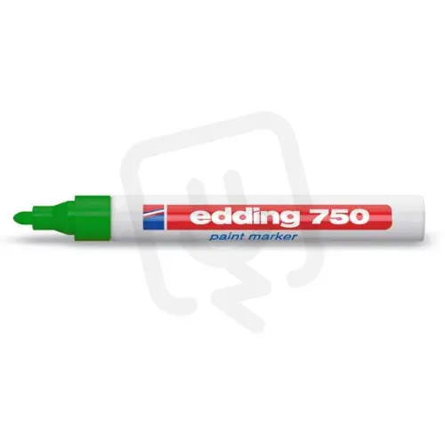Odeslání Ihned Permanentní pero, lakový popisovač s kulatým hrotem 2-4mm EDDING 750 zelená