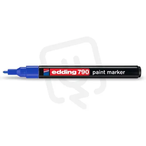 Dokud Zásoby Vydrží Permanentní pero, lakový popisovač s kulatým hrotem 2-4mm EDDING 790 modrá