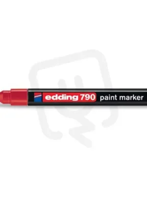 Permanentní pero, lakový popisovač s kulatým hrotem 2-4mm EDDING 790 rudá Sezónní Sleva