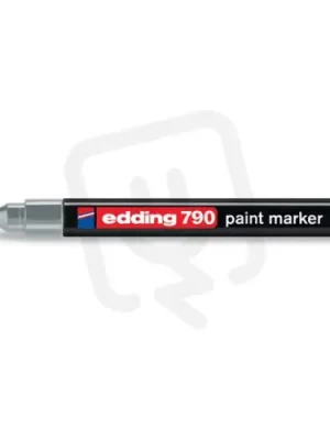 Permanentní pero, lakový popisovač s kulatým hrotem 2-4mm EDDING 790 stříbrná Horká Nabídka