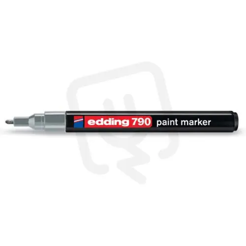 Permanentní pero, lakový popisovač s kulatým hrotem 2-4mm EDDING 790 stříbrná Horká Nabídka