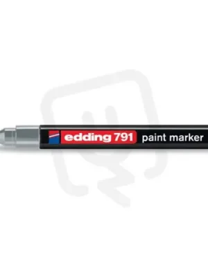 Permanentní pero, lakový popisovač s kulatým hrotem 1-2mm EDDING 791 stříbrná Přímo Od Výrobce